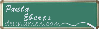 Paula Eberts Visitenkarte